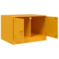 Miniatyrbillede 8 af 11: vidaXL sofabord 67x50x44 cm stål sennepsgul