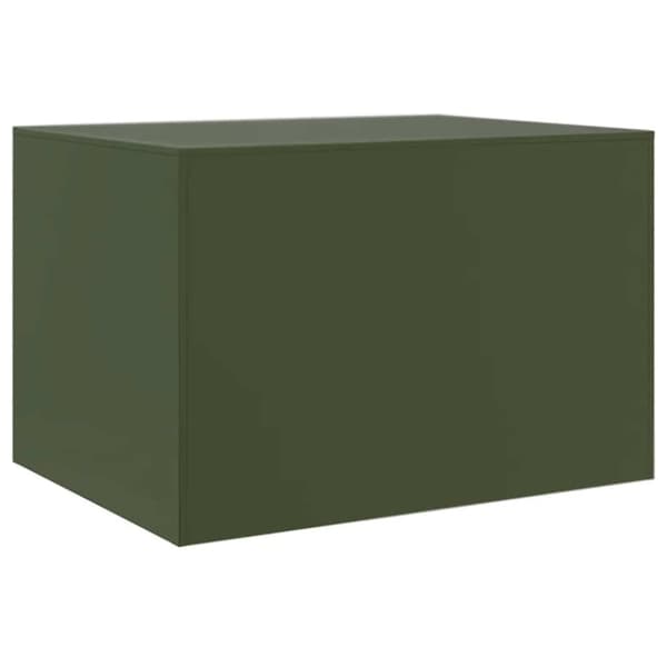 vidaXL Salongbord olivengrønn 67x50x44 cm stål