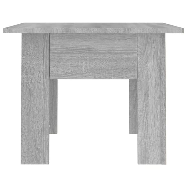 sofabord 55x55x42 cm konstrueret træ grå sonoma-eg