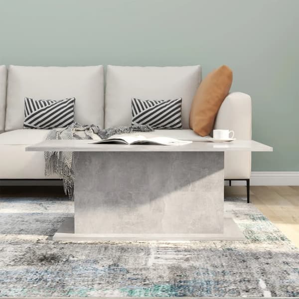 Soffbord betonggrå 102x55,5x40 cm spånskiva
