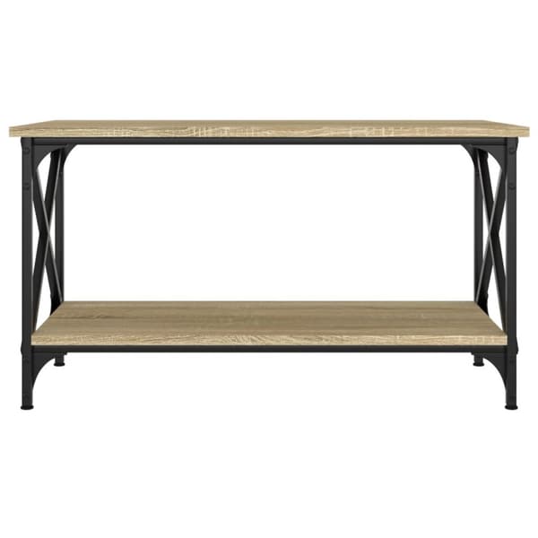 Soffbord sonoma-ek 80x45x45 cm konstruerat trä och järn
