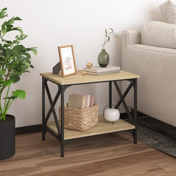 Soffbord sonoma ek 55x38x45 cm konstruerat trä