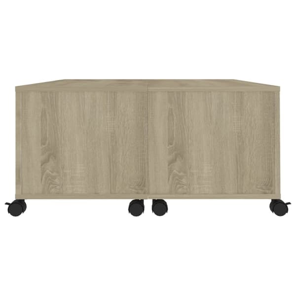 Sohvapöytä Sonoma-tammi 75x75x38 cm lastulevy