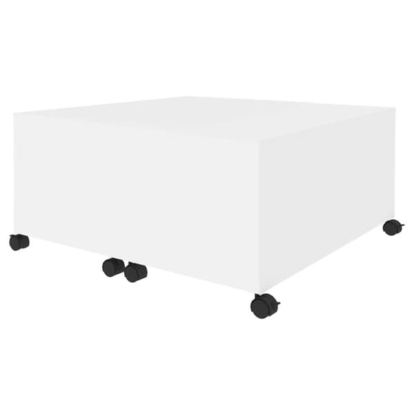 sofabord 75x75x38 cm spånplade hvid