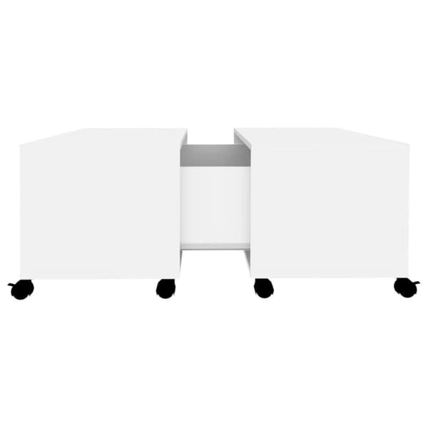 sofabord 75x75x38 cm spånplade hvid
