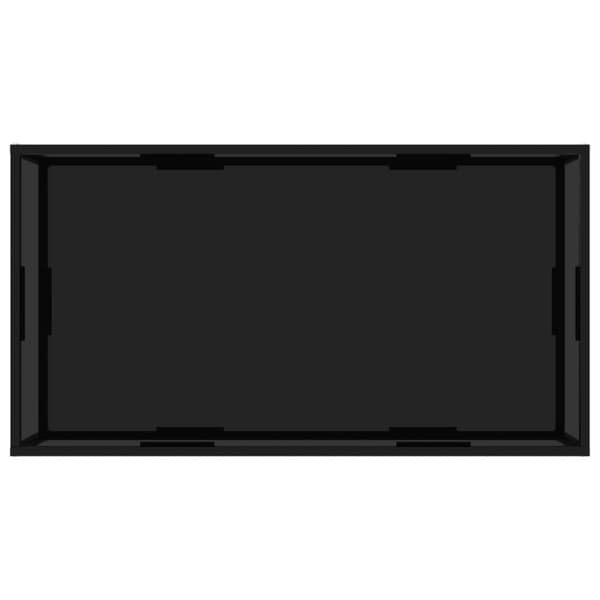 Soffbord svart 120x60x35 cm härdat glas