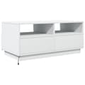 Miniatyrbild 9 av 10: Soffbord med LED vit 90x49x40 cm