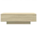 Miniatyrbillede 4 af 9: sofabord 100x49,5x31 cm konstrueret træ sonoma-eg