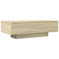 Miniatyrbillede 6 af 9: sofabord 100x49,5x31 cm konstrueret træ sonoma-eg