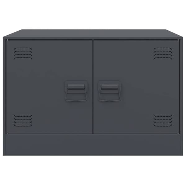 vidaXL Salongbord antrasitt 67x50x44 cm stål