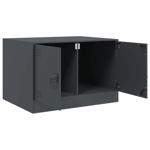 vidaXL Salongbord antrasitt 67x50x44 cm stål