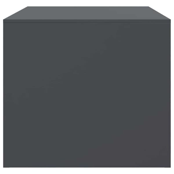 vidaXL Salongbord antrasitt 67x50x44 cm stål