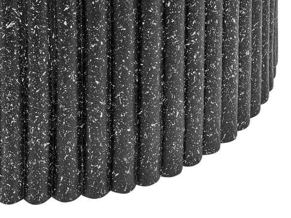 Have Sofabord Sort Terrazzo MgO ø 106 cm Rundt Havesofabord Finish til Sofa Tilbehør Kaffebord Design Udendørs Lounge Bord