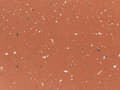 Miniatyrbild 7 av 7: Accent Soffbord Röd med Terrazzoeffekt MgO Glasfiber Rund Bordsskiva UV Fläck Rost Vatten Väderresistent Modern Utomhus Vardagsrum