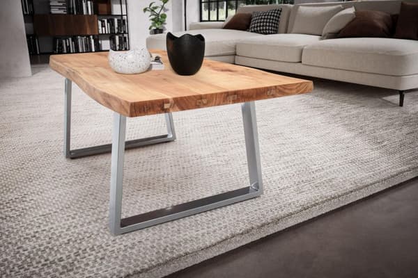 Rootz Sofabord - Stuebord - Sofabord - Massivt akacietræ - Håndlavet - Unikt design - Justerbar højde - 120cm x 60cm x 46cm