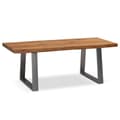 Miniatyrbillede 1 af 6: Rootz Sofabord - Stuebord - Sofabord - Massivt akacietræ - Håndlavet - Unikt design - Justerbar højde - 120cm x 60cm x 46cm