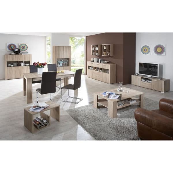 Soffbord - Melamin - Ekdekor - L59 x H38 x D36 cm - Tillverkat i Tyskland