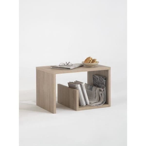 Soffbord - Melamin - Ekdekor - L59 x H38 x D36 cm - Tillverkat i Tyskland