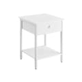 Miniatyrbillede 1 af 6: Rootz mathvid sengebord - natbord - endebord - spånplade og stålkonstruktion - 40 cm x 40 cm x 55 cm - 9 kg - 20 kg overfladekapacitet - 10 kg skuffek