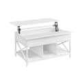 Miniatyrbild 1 av 6: Rootz White Soffbord - Spånskiva Bord - Stålbord - Rymlig yta - Robust konstruktion - Enkel montering - 60cm x 100cm x 62cm