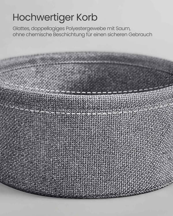 Rootz 2-delat sidobord - Ändbord - Förvaringskorg - Spånskiva Stål Polyester - Dove Grey Slate Grey - 45 cm x 50 cm x 50 cm - 39,6 cm x 18,2 cm x 18,2