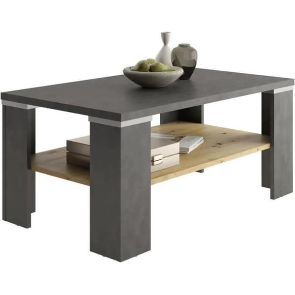 Soffbord - Matera och Artisan ekdekor - L100 x H46 x D60 cm - Tillverkat i Tyskland
