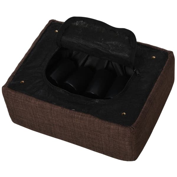 Rootzin tyylikäs jakkara kangaspäällysteellä - Jalkatuki - Sohvapöytä - Mukavat istuimet - Monipuolinen käyttö - Lattian suojaus - 40W x 30D x 24H cm