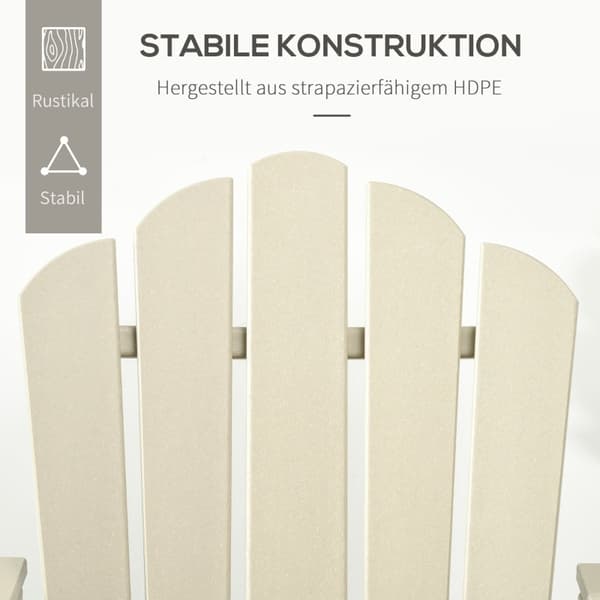 Rootz kokoontaitettava kansituolisarja, jossa on jalkarakka ja sivupöytä - Patio Lounge -tuoli - Puutarhatuoli - Kestävä HDPE - Äärimmäinen mukavuus -