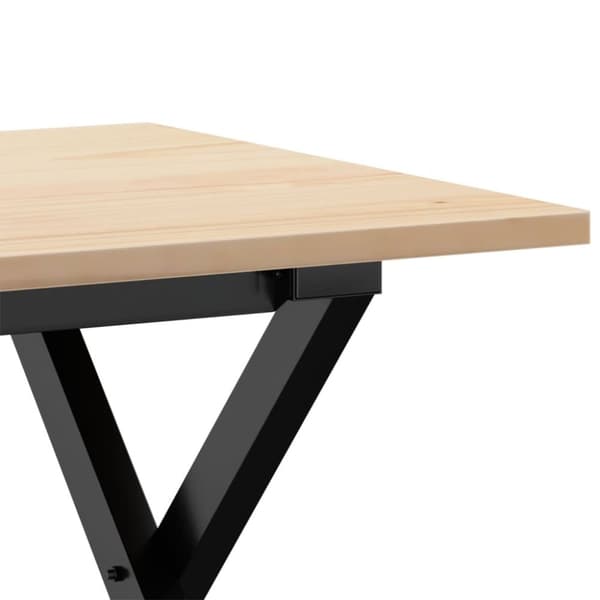 vidaXL Salongbord X-ramme 80x50x40 cm heltre furu og stål