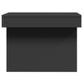 Miniatyrbilde 5 av 11: vidaXL Salongbord svart 100x55x40 cm konstruert tre