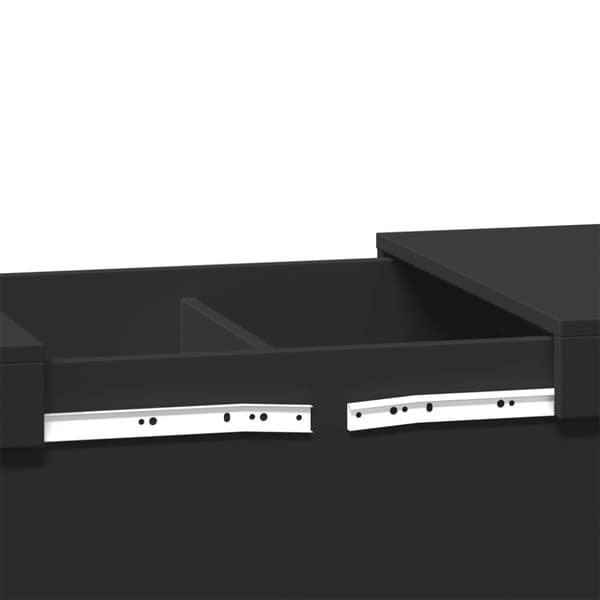 vidaXL Salongbord svart 100x55x40 cm konstruert tre
