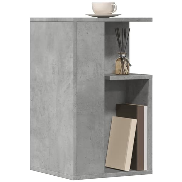 vidaXL sidebord 35x35x60 cm konstrueret træ betongrå