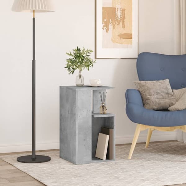 vidaXL sidebord 35x35x60 cm konstrueret træ betongrå