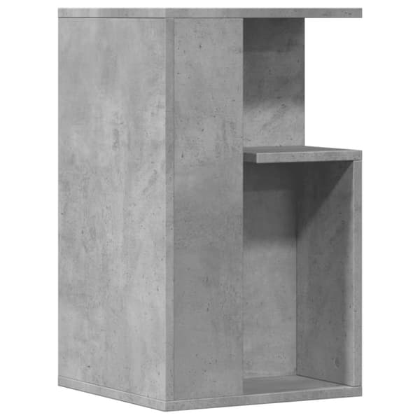 vidaXL Sidebord betonggrå 35x35x60 cm konstruert tre
