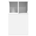 Miniatyrbilde 5 av 11: vidaXL Sidebord hvit 35x35x60 cm sponplate