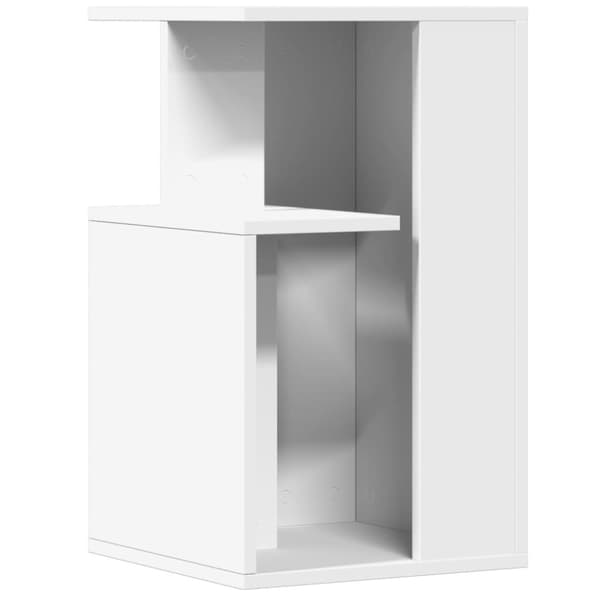 vidaXL Sidebord hvit 35x35x60 cm sponplate