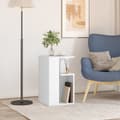 Miniatyrbilde 2 av 11: vidaXL Sidebord hvit 35x35x60 cm sponplate