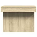Miniatyrbillede 5 af 11: vidaXL sofabord 80x55x40 cm konstrueret træ sonoma-eg