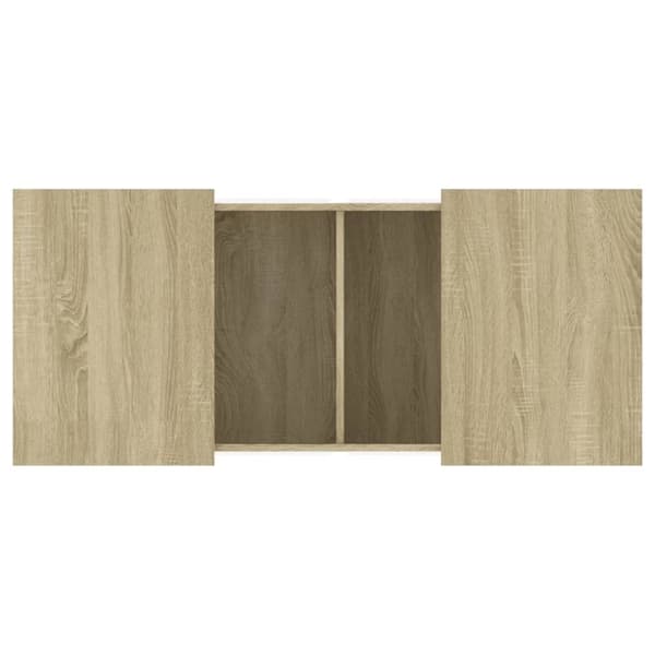 vidaXL sofabord 80x55x40 cm konstrueret træ sonoma-eg