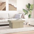 Miniatyrbillede 2 af 11: vidaXL sofabord 80x55x40 cm konstrueret træ sonoma-eg
