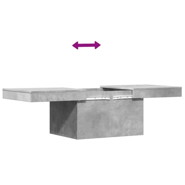 vidaXL Soffbord betonggrå 100x55x40 cm konstruerat trä