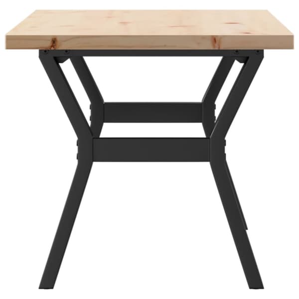 vidaXL Salongbord Y-ramme 100x50x45,5 cm heltre furu og stål