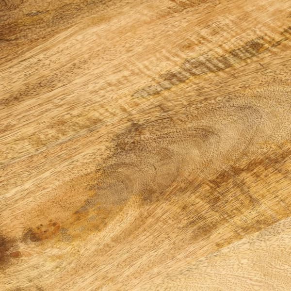 vidaXL sofabord med 2 hylder 100x55x38 cm massivt mangotræ og stål
