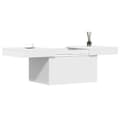 Miniatyrbilde 3 av 11: vidaXL Salongbord hvit 80x55x40 cm konstruert tre