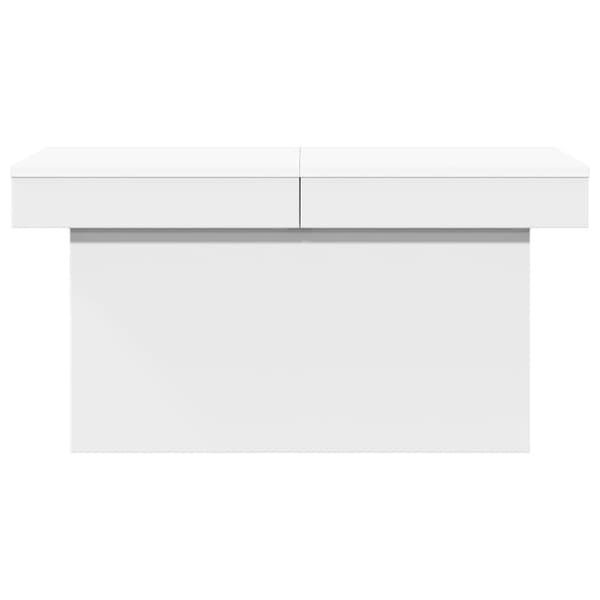 vidaXL Salongbord hvit 80x55x40 cm konstruert tre