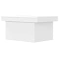 Miniatyrbilde 6 av 11: vidaXL Salongbord hvit 80x55x40 cm konstruert tre