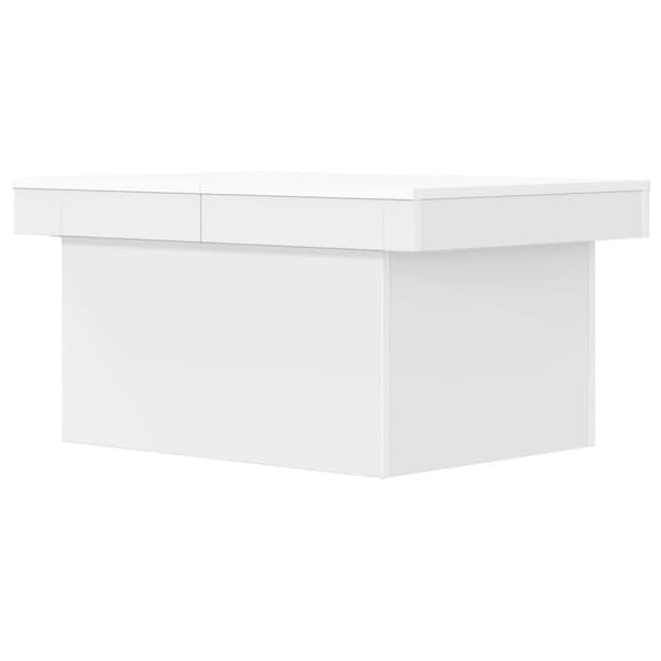 vidaXL Salongbord hvit 80x55x40 cm konstruert tre