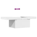 Miniatyrbilde 8 av 11: vidaXL Salongbord hvit 80x55x40 cm konstruert tre