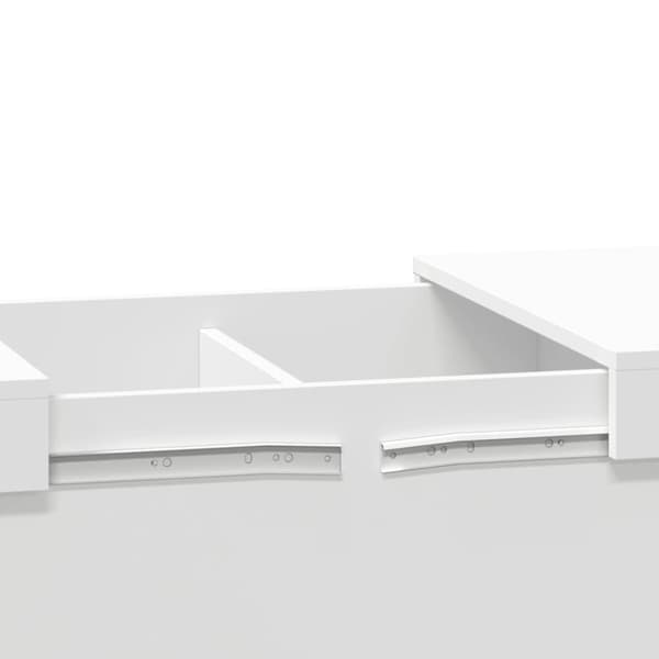 vidaXL Salongbord hvit 80x55x40 cm konstruert tre