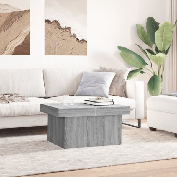 vidaXL Salongbord grå sonoma 80x55x40 cm konstruert tre